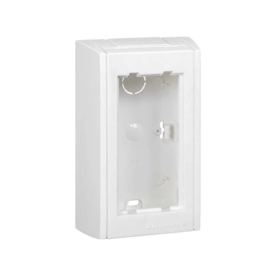 CIMA PRO Caja de superficie 1 módulo 2xK45 con tapas laterales blanco puro