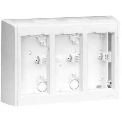 CIMA PRO custodia da parete 3 moduli 6xK45 con coperture laterali bianco puro