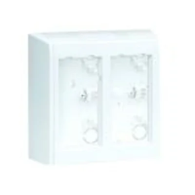 CIMA PRO Obudowa natynkowa 2-modułowa 4xK45 z pokrywami bocznymi czysta biel