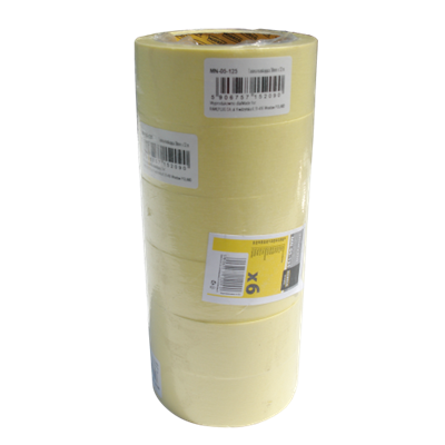 Cinta adhesiva de papel 48mm 3m amarilla