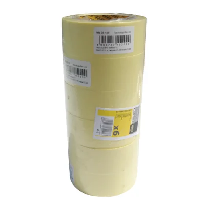 Cinta adhesiva de papel 48mm 3m amarilla