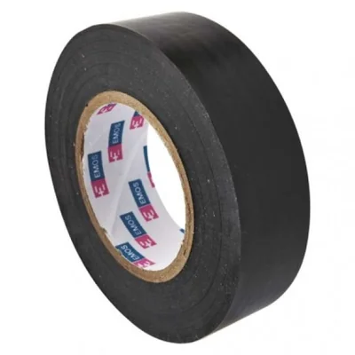 Cinta aislante de PVC de 19 mm / 20 m, color negro