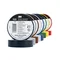 Cinta aislante de vinilo 3M™ Temflex™ 155, paquete arcoíris, 19 mm x 20 m, 10 rollos/paquete, 10 paquetes/caja
