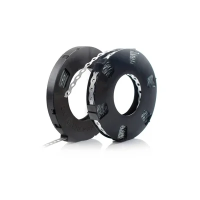 Cinta de acero perforada, perfil en forma de ocho MB-12075CZ