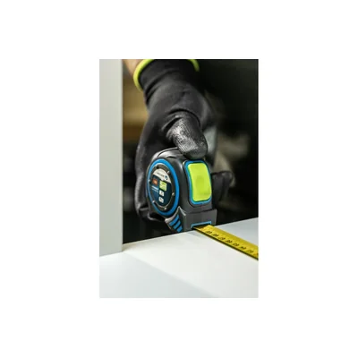 Cinta métrica de nailon de 5 m y 19 mm con parada automática e imán.