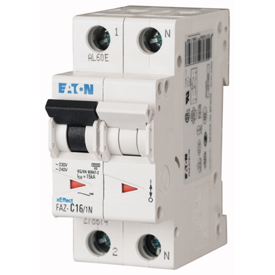 Circuit breaker, 0.5A, 1+N pole, FAZ-C0.5/1N