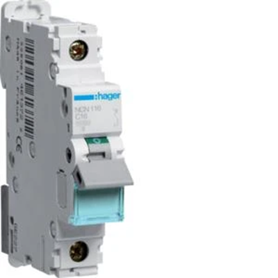 Circuit breaker 10kA C unipolar