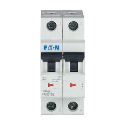 Circuit breaker, 16A, 2 poles, FAZ-B16/2