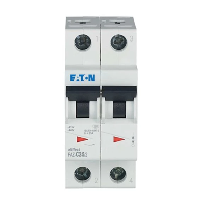 Circuit breaker, 25A, 2 poles, FAZ-C25/2