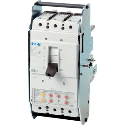 Circuit breaker, 3-pole, 400A, 50kA, installation, cable, selective and generator protection earth fault protection, plug-in