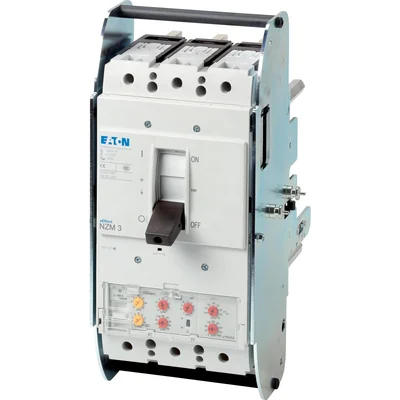 Circuit breaker, 3-pole, 400A, 50kA, installation, cable, selective and generator protection earth fault protection, plug-in