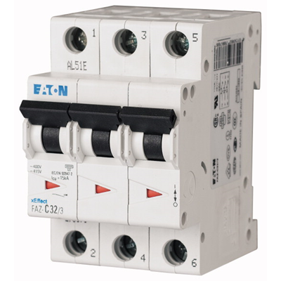 Circuit breaker, 32A, 3 poles, FAZ-C32/3