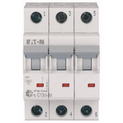 Circuit breaker 3P C 13A 6kA AC xPole Home HN-C13/3