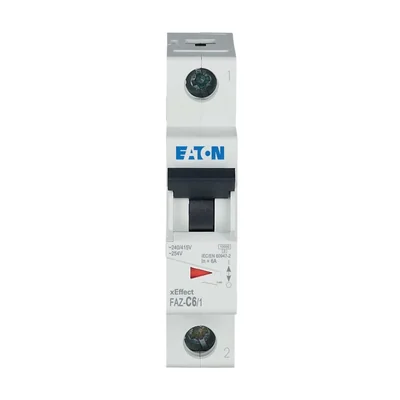 Circuit breaker, 6A, 1 pole, FAZ-C6/1