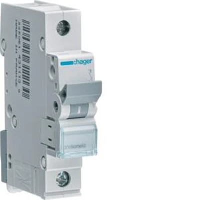 Circuit breaker 6kA C unipolar 1A