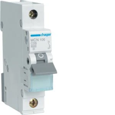 Circuit breaker 6kA C unipolar 6A