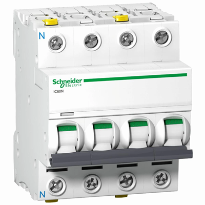 Circuit breaker B 25A 3N-pole