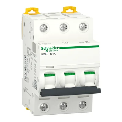 Circuit breaker C 1A 3-pole