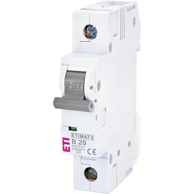 Circuit breaker ETIMAT 6 1p 6kA B20