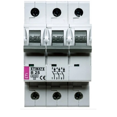 Circuit breaker ETIMAT 6 3p 6kA B25