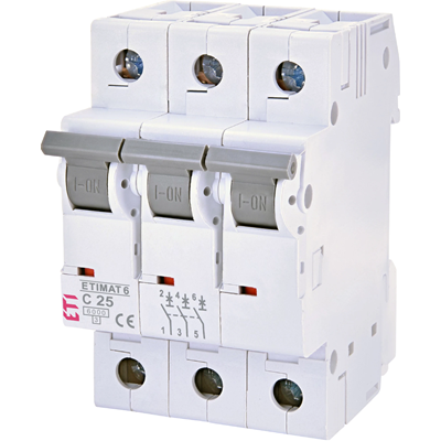 Circuit breaker ETIMAT 6 3p 6kA C25