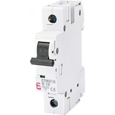 Circuit breaker ETIMAT10 1P 10kA B 16A