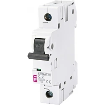 Circuit breaker ETIMAT10 1P 10kA C 2A
