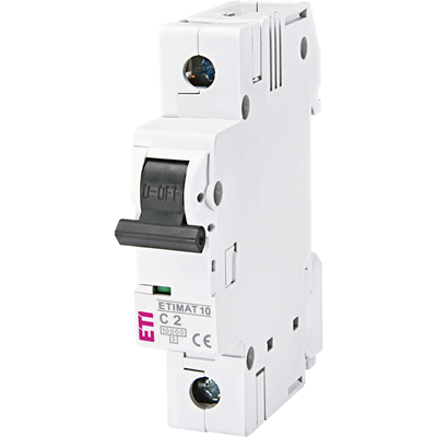 Circuit breaker ETIMAT10 1P 10kA C 2A