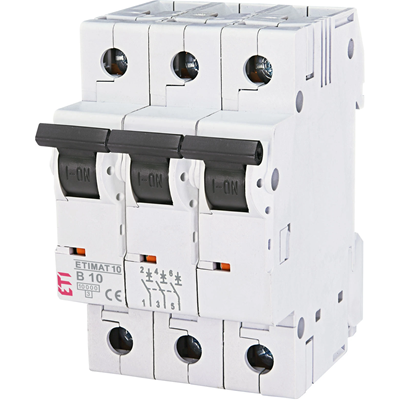 Circuit breaker ETIMAT10 3P 10kA B 10A