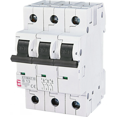 Circuit breaker ETIMAT10 3P 10kA B 13A