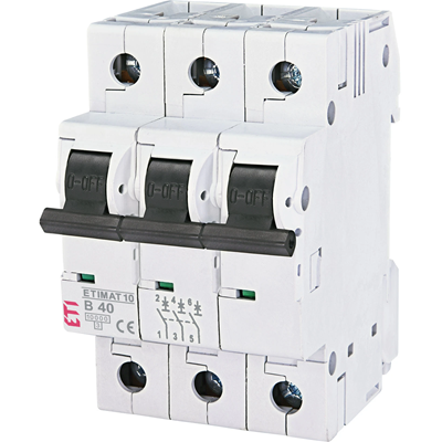 Circuit breaker ETIMAT10 3P 10kA B 40A