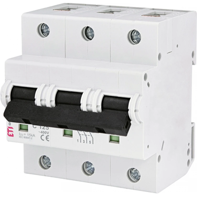 Circuit breaker ETIMAT10 3P 10kA C 125A