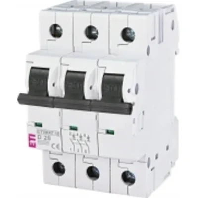 Circuit breaker ETIMAT10 3P 10kA D 20A