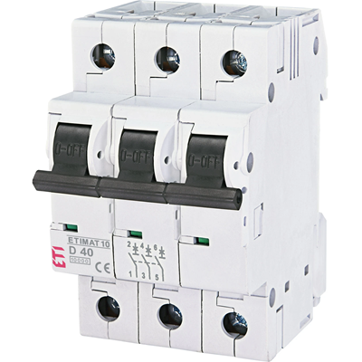 Circuit breaker ETIMAT10 3P 10kA D 40A