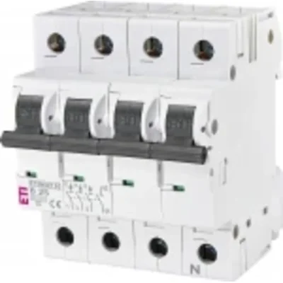 Circuit breaker ETIMAT10 3P+N 10kA B 25A