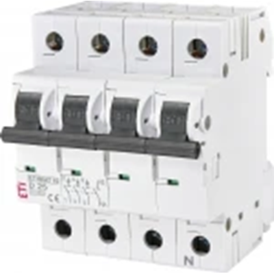 Circuit breaker ETIMAT10 3P+N 10kA D 25A