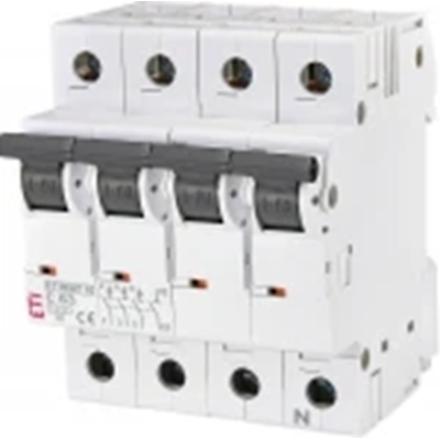 Circuit breaker ETIMAT10 3P+N 6kA C 63A