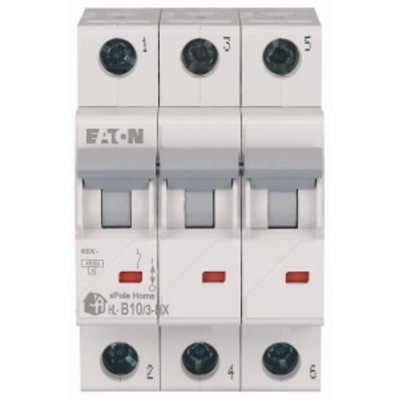 Circuit breaker HN-B10/3 10A 3P 6kA B 230V IP20 type AC