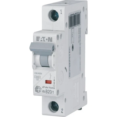 Circuit breaker HN-B20/1 20A 1P 6kA B 230V IP20 type AC