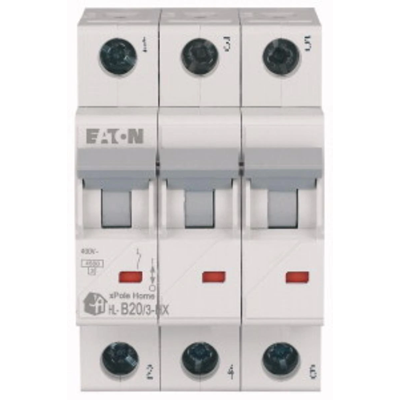 Circuit breaker HN-B20/3 20A 3P 6kA B 230V IP20 type AC