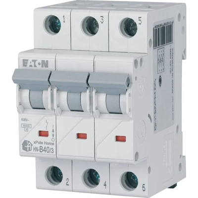 Circuit breaker HN-B40/3 40A 3P 6kA B 230V IP20 type AC