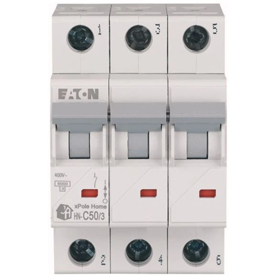 Circuit breaker HN-C50/3 50A 3P 6kA C 230V IP20 type AC