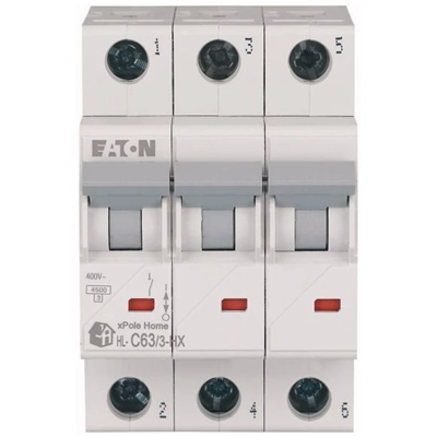 Circuit breaker HN-C63/3 63A 3P 6kA C 230V IP20 type AC