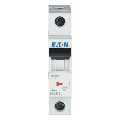 Circuit breaker PL6-C2/1 2A 1P 6kA C 230V IP20