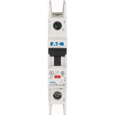 Circuit breaker version NA DC 1-pole, 15A, C-Char