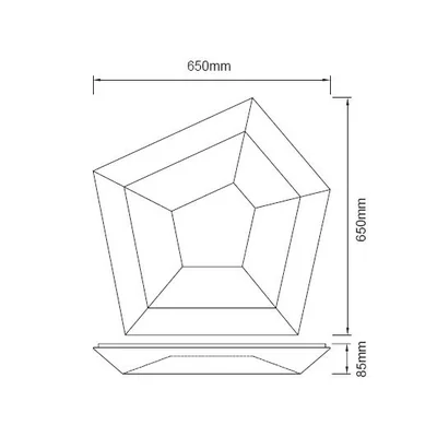 CITY Stropní svítidlo bílé