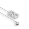 CLASSIC Cable alargador portátil 2 tomas con/salida 3m OMY 3x1 blanco