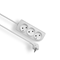 CLASSIC Cable alargador portátil 3 tomas b/u 1,5m OMY 2x1 blanco