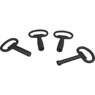 Clé de rechange pour serrure à double panneton 5 mm, NWS-SL/DLB/5