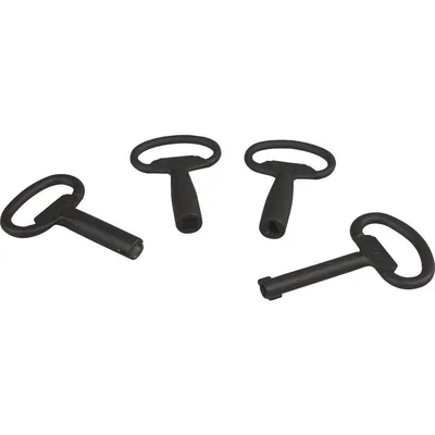 Clé de rechange pour serrure à double panneton 5 mm, NWS-SL/DLB/5